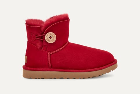UGG W MINI BAILEY BUTTON II 8 レッド UGG W MINI BAILEY BUTTON II 8 レッド